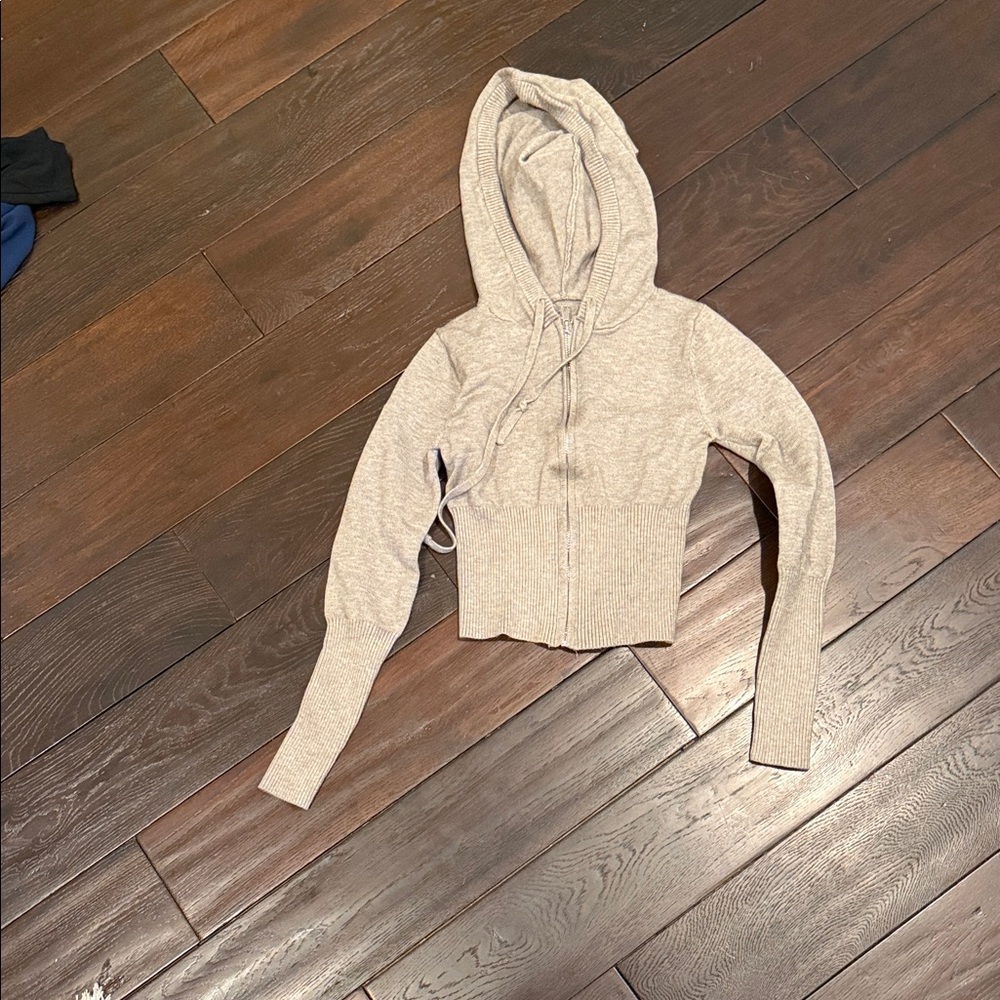 Women Size S Grey Zip Up